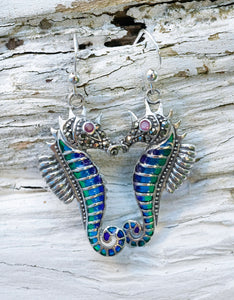 Tribal Seahorse Earrings