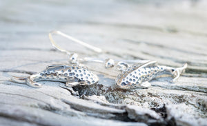 Whale Shark Mini Hook Earrings