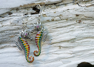 Tribal Seahorse Earrings